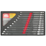 Mac Tools 12-PC. Metric XL Double Box Flex Head Ratcheting Wrench Set - 12 pt.