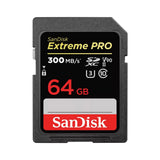SanDisk Extreme PRO 64GB SDXC Card 300MBs UHS-II U3 V90