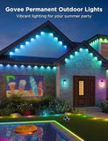 Govee Permanent Outdoor Lights Pro 200ft with 120 RGBIC LED Lights. - Black