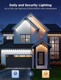Govee Permanent Outdoor Lights Pro 200ft with 120 RGBIC LED Lights. - Black