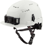 MILWAUKEE TOOL BOLT White Vented Safety Helmet, One Size 48-73-1320