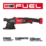 Milwaukee Tool M18 FUEL18V Lithium-Ion Brushless Cordless 21MM DA Polisher 2685-20