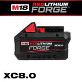 Milwaukee Tool 18V M18 Lithium-Ion Extended Capacity (XC) 8.0 Ah REDLITHIUM FORGE Battery