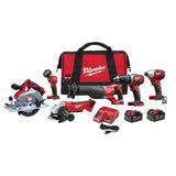 Milwaukee Tool M18 Cordless 6-Tool Combo Kit