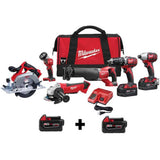 Milwaukee Tool M18 Cordless 6-Tool Combo Kit