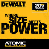 Ensemble perceuse et visseuse à chocs 20 V MAX ATOMIC de DeWALT