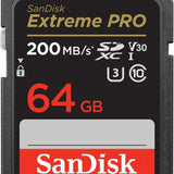 SanDisk Extreme PRO 64GB SDXC Card 300MBs UHS-II U3 V90