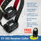 Collier de dressage à distance pour chien Educator ET-302 Dual Mini Educator (2 chiens)