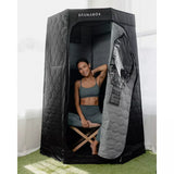 SAUNABOX Pulse Infrared Sauna 36"x36"x68" with Red-Light Therapy