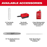MILWAUKEE TOOL Cordless Chainsaw 14 in, 2.7 Hp, 18 V