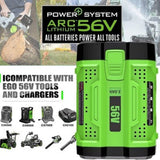 Batterie lithium-ion EGO 56V 2,5 Ah BA1400T avec jauge de carburant