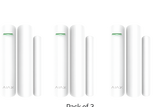 3x Ajax Systems DoorProtect Wireless Door/Window Transmitter White 42798.03.WH3