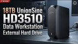 UnionSine 10TB Data Workstation USB Hard Drive