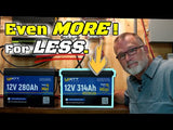 WattCycle 12V 314Ah Bluetooth Battery