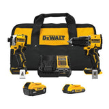 Ensemble perceuse et visseuse à chocs 20 V MAX ATOMIC de DeWALT
