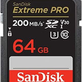 SanDisk Extreme PRO 64GB SDXC Card 300MBs UHS-II U3 V90
