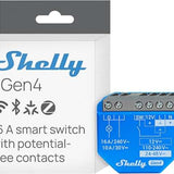 4x Shelly SHELLY 1 GEN4 Smart Home Wireless Switch Control 4-Pack