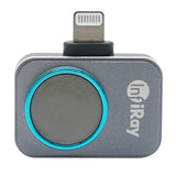 InfiRay P2 Pro iOS Lightning thermal camera, front-facing lens and Lightning connector