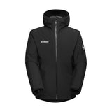 Mammut Alto Light 3-in-1 men's black hooded waterproof jacket, front