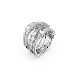 Swarovski Hyperbola Twist Wrap Ring full pavé – var1 product view