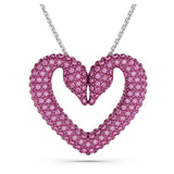 Swarovski 5646571 Sublima Una heart pendant large purple crystal – front